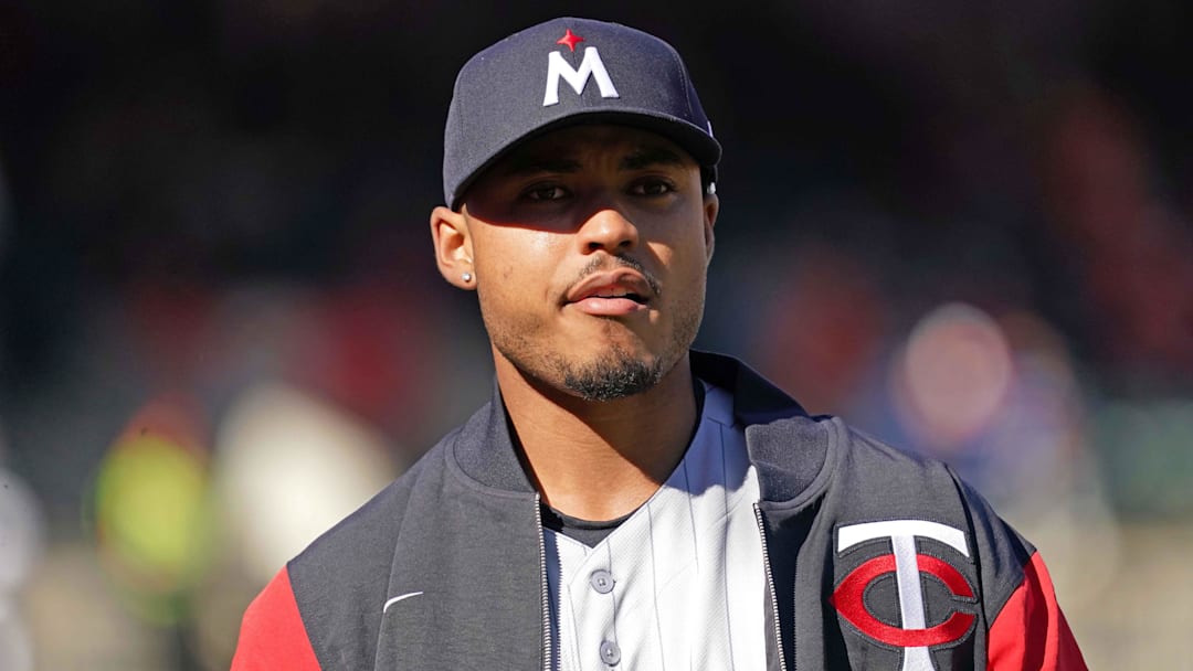 Mar 28, 2026; Baltimore, Maryland, USA; Minnesota Twins pitcher Taj Bradley (26) prior to the game against the Baltimore Orioles at Oriole Park at Camden Yards. Mandatory Credit: Mitch Stringer-Imagn Images