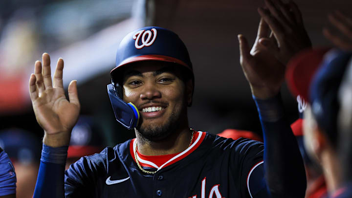 Washington Nationals star James Wood is a great bet to go deep on Monday. Washington Nationals star James Wood is a great bet to go deep on Monday.