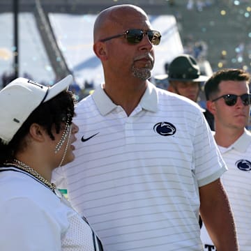 It was not a fun Saturday for Penn State's James Franklin.