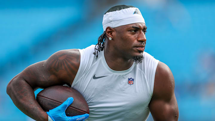 Carolina Panthers wide receiver Xavier Legette