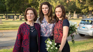 Kelly Bishop, Lauren Graham, and Alexis Bledel in Gilmore Girls: A Year in the Life on Netflix