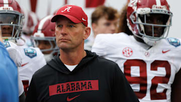 Alabama Crimson Tide head coach Kalen DeBoer