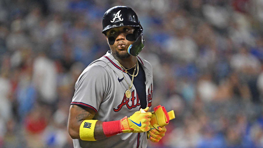 The Braves on Wednesday placed Ronald Acuna Jr. on the 10-day injured list.  | Peter Aiken-Imagn Images
