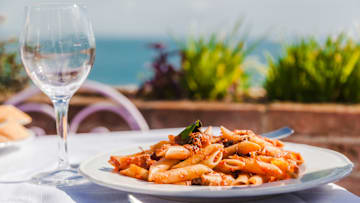 Lunch with a view.