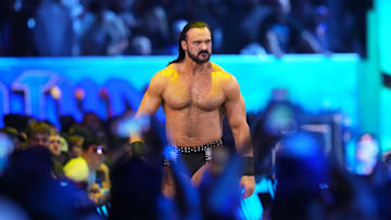Drew McIntyre during the Men’s Royal Rumble match during the WWE Royal Rumble at Lucas Oil Stadium.