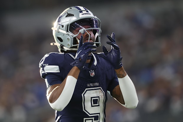 Dallas Cowboys wide receiver KaVontae Turpin reacts during the second half against the Detroit Lions.