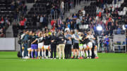 Die DFB-Frauen nach dem Spiel gegen Österreich. 