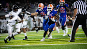 Madison Central tailback Glen Singleton runs the ball against Northwest Rankin on Friday, Sept. 9, 2023 at Madison Central High School.