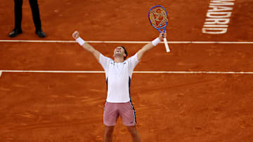 Casper Ruud celebrates his maiden Masters 1000 triumph.