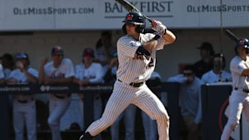 Ole Miss    Campbell Smithwick vs. Iowa at Oxford-University Stadium in Oxford, Miss. on Saturday, March 2, 2024. Ole Miss won 12-5.