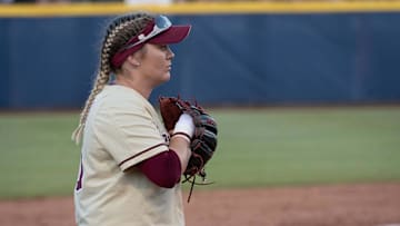 Jun 5, 2018; Oklahoma City, OK, United States; During the Women's College World Series at Hall of Fame Stadium. 