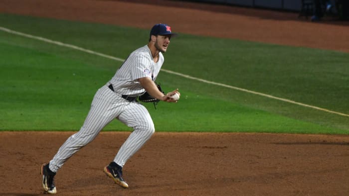 Ole Miss first baseman Jackson Ross