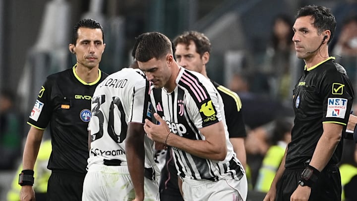 Jonathan David, left, and Dusan Vlahovic both netted as Juventus beat Parma