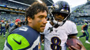 Lamar Jackson and Russell Wilson