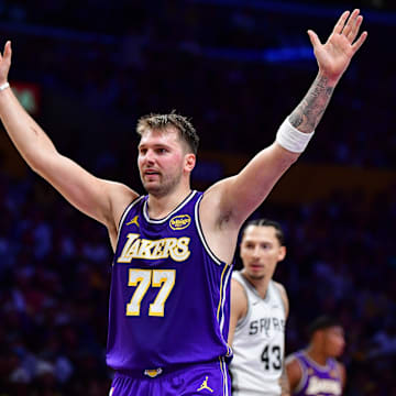 Los Angeles Lakers guard Luka Doncic is a solid prop target on Monday.