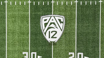 Pac 12 Logo on Football Field