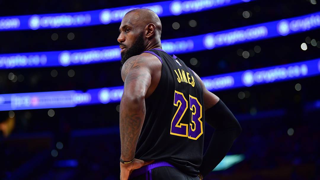 May 11, 2026; Los Angeles, California, USA; Los Angeles Lakers forward LeBron James (23) during the second half in game four of the second round of the 2026 NBA Playoffs at Crypto.com Arena. Mandatory Credit: Gary A. Vasquez-Imagn Images