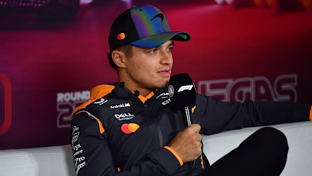 Norris finished sixth at the Las Vegas Grand Prix.