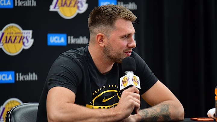 Los Angeles Lakers guard Luka Doncic will play his first full season for the team in 2025-26. Los Angeles Lakers guard Luka Doncic will play his first full season for the team in 2025-26.