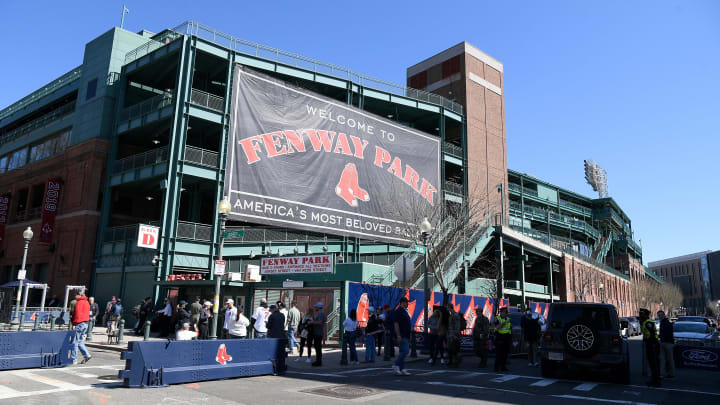 Apr 9, 2024; Boston, Massachusetts, USA; A general view of Fenway Park before the Boston Red Sox home opener against the Baltimore Orioles. Mandatory Credit: Eric Canha-USA TODAY Sports