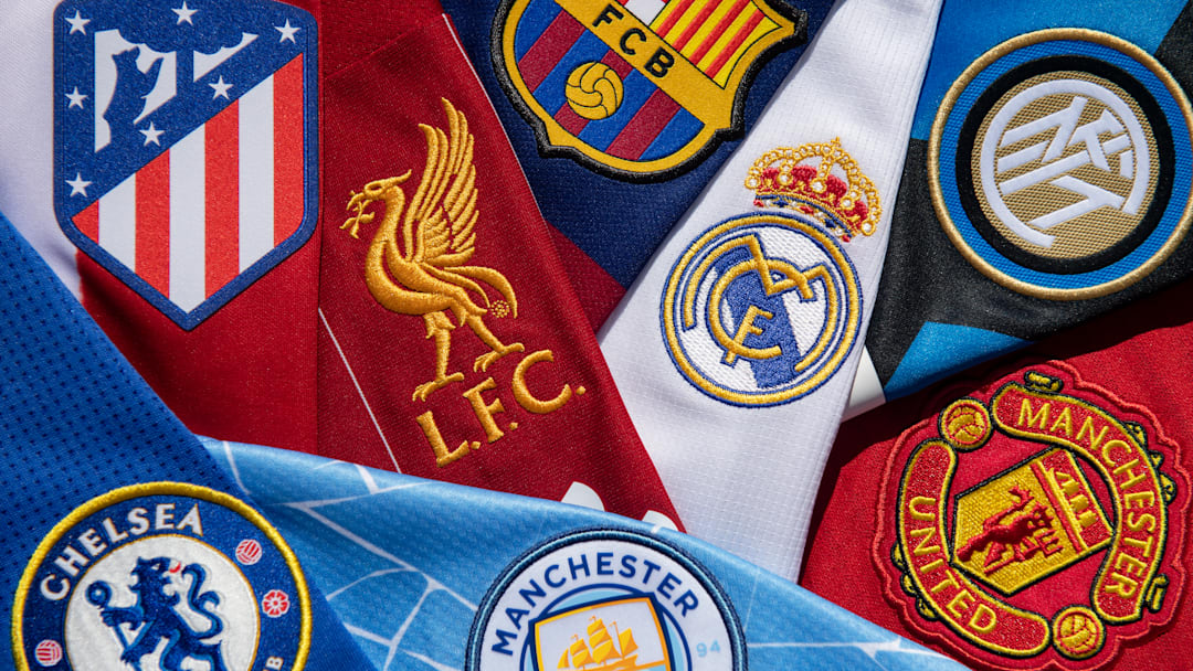 The Club Badges of Some Teams Involved in the Setting Up of the European Super League