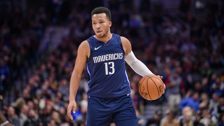 Dec 18, 2019; Dallas, TX, USA; Dallas Mavericks guard Jalen Brunson (13) in action during the game between the Mavericks and the Celtics at the American Airlines Center. Mandatory Credit: Jerome Miron-USA TODAY Sports