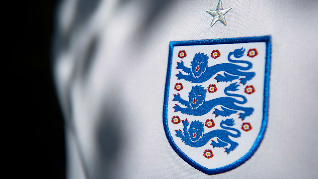 The England International Badge on their Home Shirt