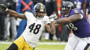 Nov 1, 2020; Baltimore, Maryland, USA;  Pittsburgh Steelers outside linebacker Bud Dupree (48)