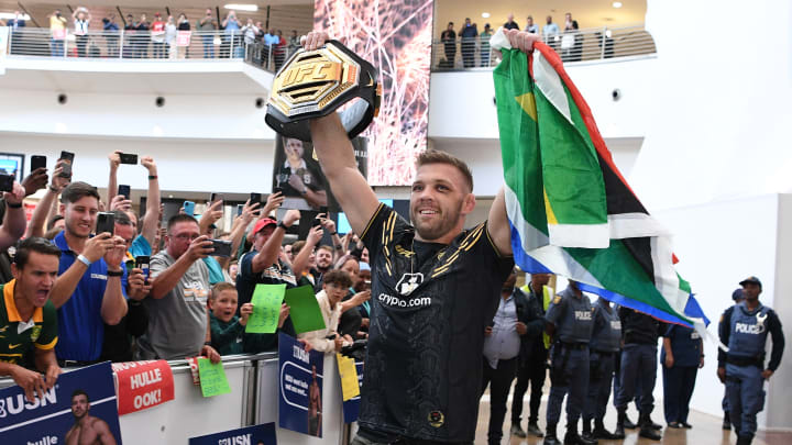 UFC Middleweight Champion Dricus Du Plessis Returns Home