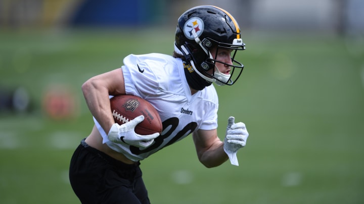 Wide receiver Matthew Sexton during Pittsburgh Steelers rookie minicamp in 2021.