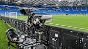 Una telecamera allo stadio Olimpico di Roma
