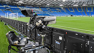 Una telecamera allo stadio Olimpico di Roma