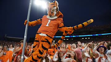 Students fill the student section at Memorial Stadium during Clemson's home opener against Appalachian State on Saturday, Sept. 7, 2024.