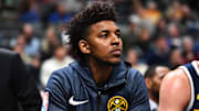 Dec 10, 2018; Denver, CO, USA; General view of Denver Nuggets guard Nick Young (34) during the second half against the against the Memphis Grizzlies at the Pepsi Center. Mandatory Credit: Ron Chenoy-Imagn Images