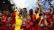 Portugal bejubelt den Gewinn der Nations League