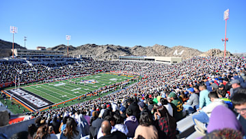 Fans watch the action during the second half of the Tony the Tiger Sun Bowl game between the Notre Dame Fighting Irish and the Oregon State Beavers at Sun Bowl Stadium on December 29, 2023 in El Paso, Texas. The Fighting Irish defeated the Beavers 40-8.