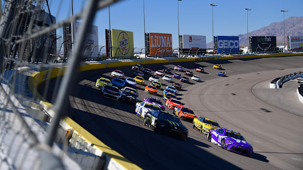 The NASCAR Cup Series competes at Las Vegas Motor Speedway in 2024.