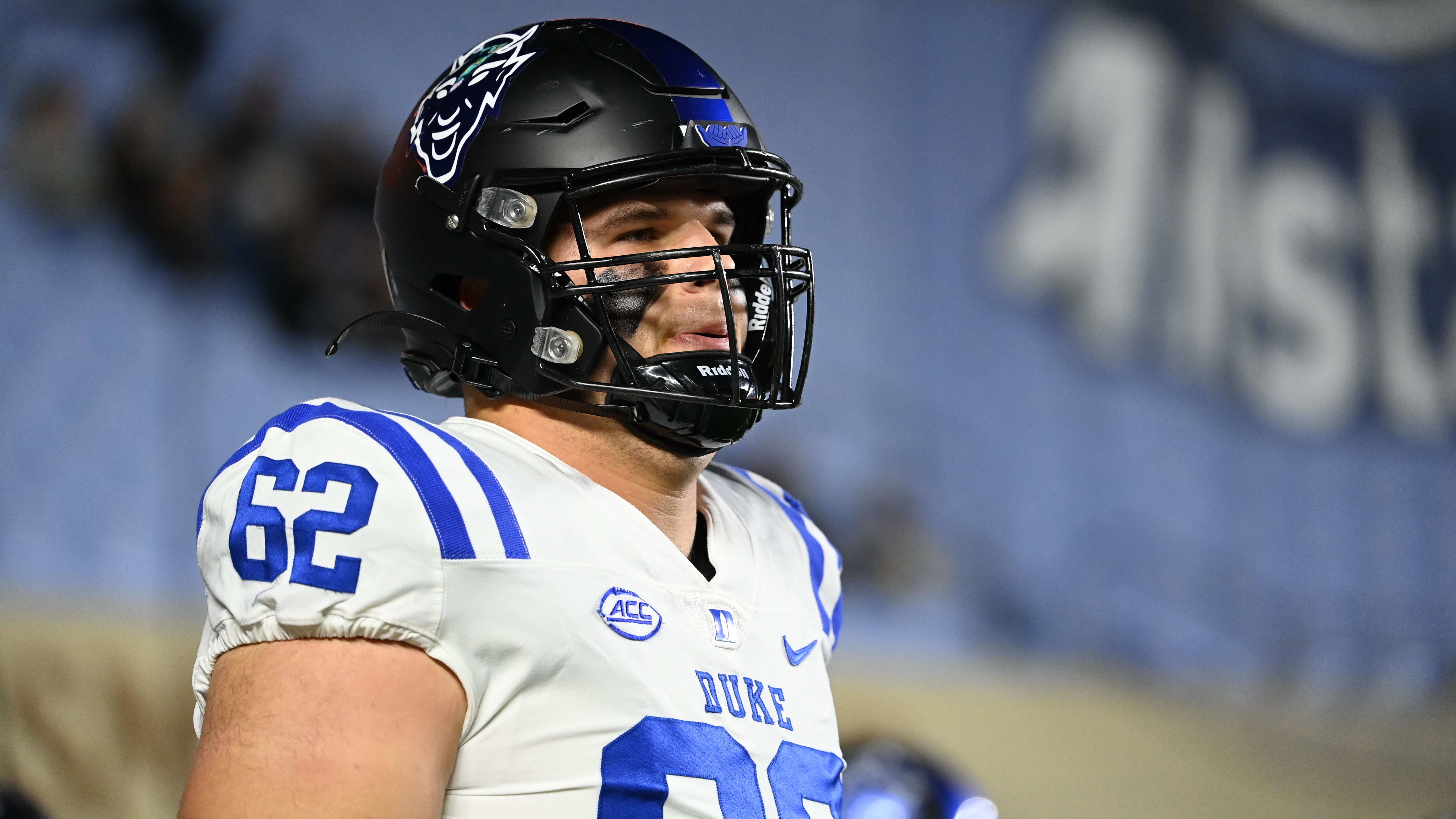 Duke Blue Devils offensive lineman Graham Barton.