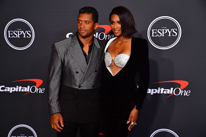 Pittsburgh Steelers quarterback Russell Wilson and recording artist Ciara.