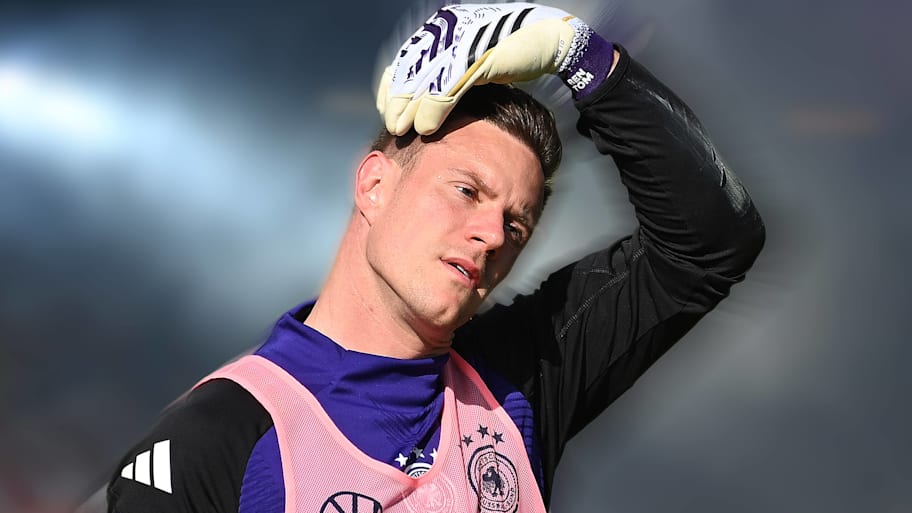 Marc-André ter Stegen looking befuddled.