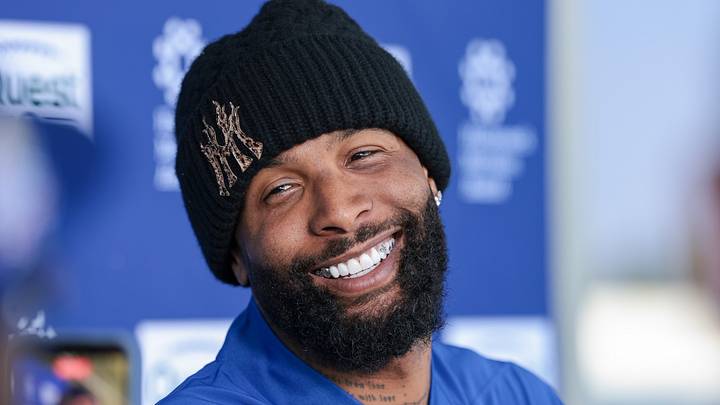 Jun 3, 2026; East Rutherford, NJ, USA; New York Giants wide receiver Odell Beckham Jr. (3) Mandatory Credit: Vincent Carchietta-Imagn Images