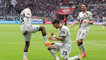 Frimpong (l.) und Palacios (m.)