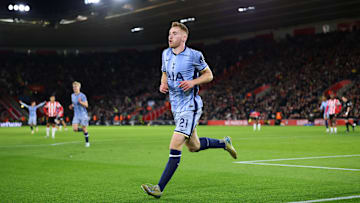 Dejan Kulusevski celebrates against Southampton