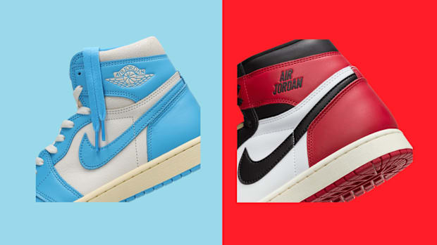 Side view of the Air Jordan 1 High.