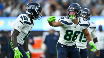Seattle Seahawks tight end AJ Barner