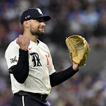 Texas Rangers starting pitcher Nathan Eovaldi has led the team to a 12-7 record in his outings this season.