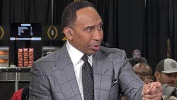 ESPN personality Stephen A. Smith on the ESPN First Take set.