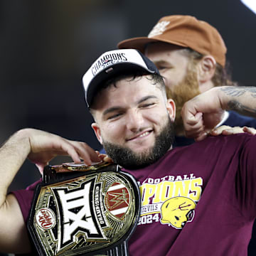 Then-Arizona State running back Cam Skattebo and the Sun Devils shocked college football with its Big 12 championship. 
