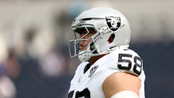 Las Vegas Raiders OL Jackson Powers-Johnson.