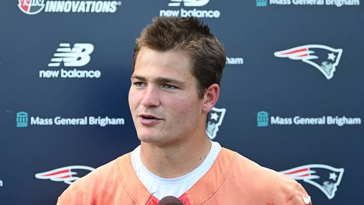New England Patriots quarterback Drake Maye 